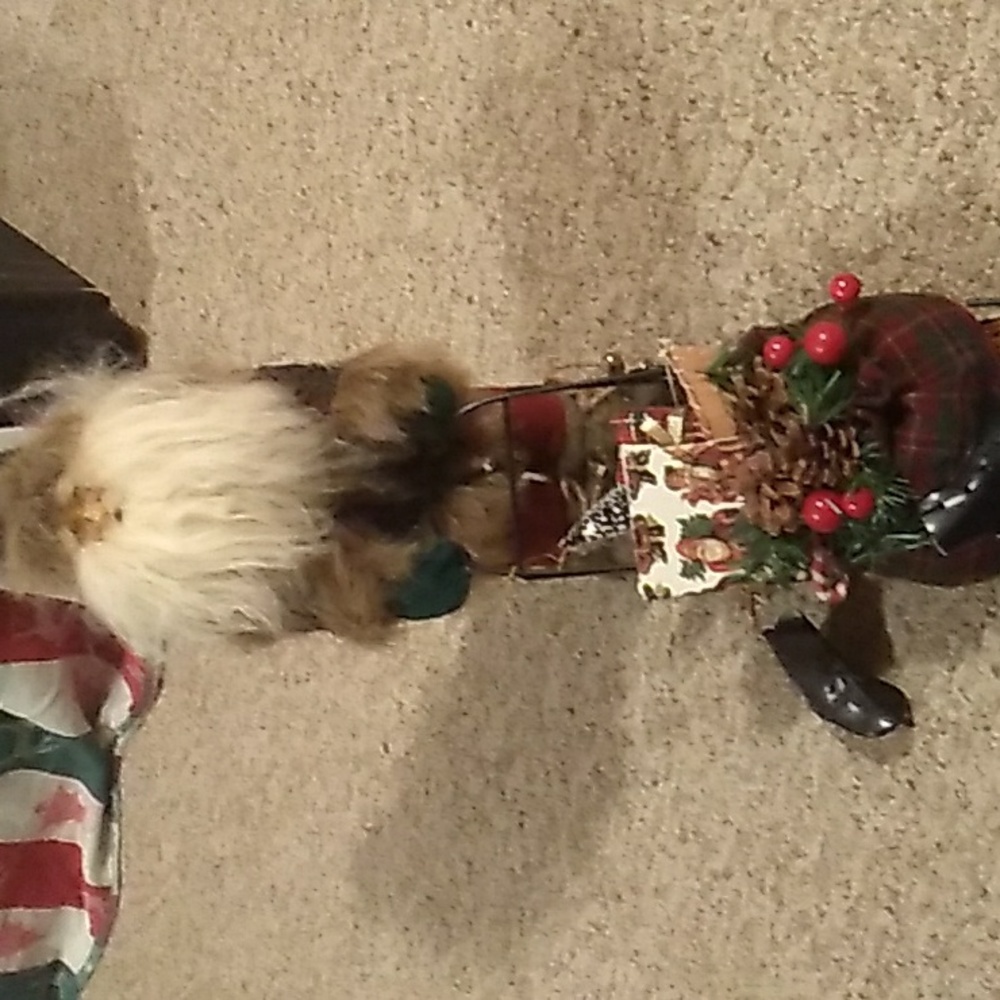 Old World Santa w/Dog Sled of Packages 🎁